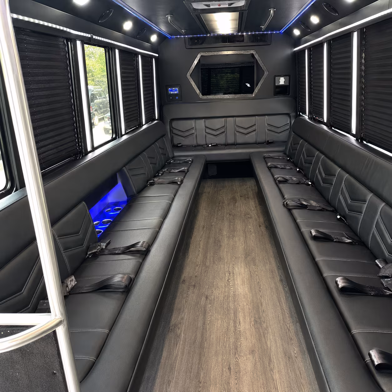 20 Passenger Party Bus Inside