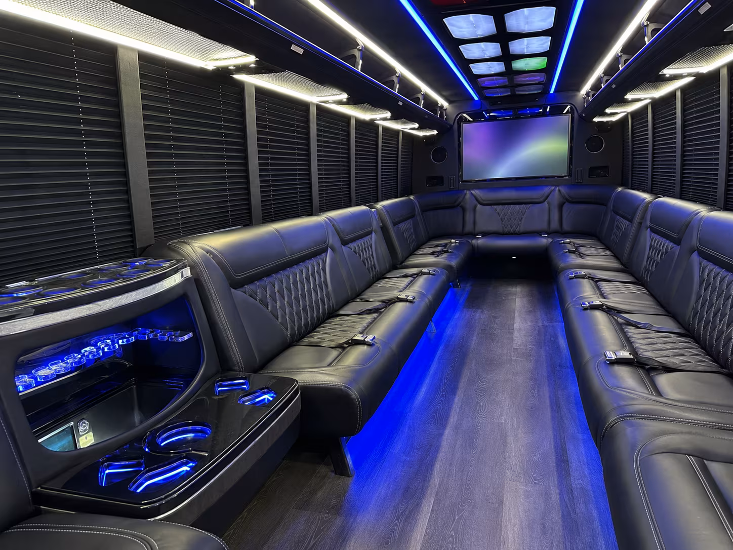Worcester Private Event Transportation onboard seating