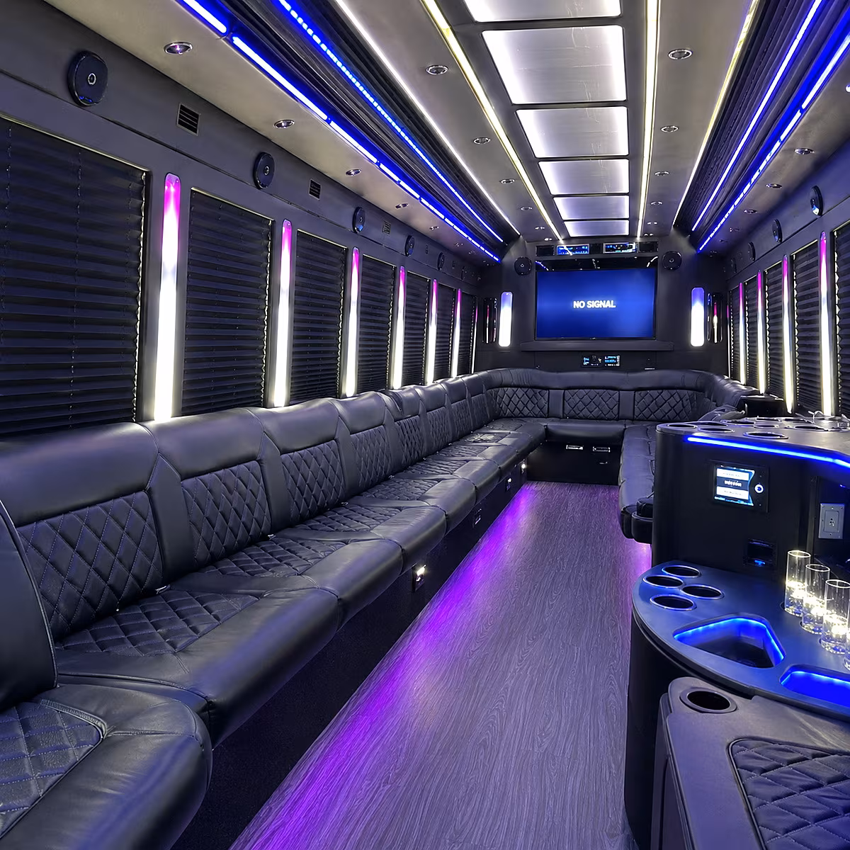 Worcester Wedding Transportation onboard seating