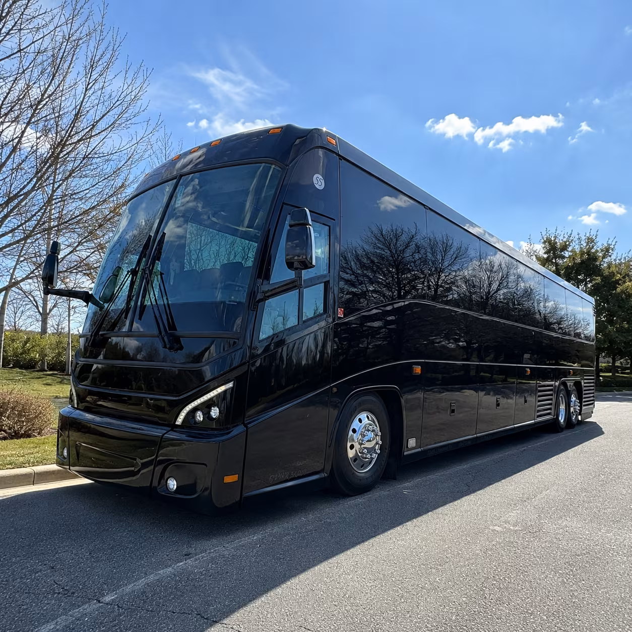 Worcester worcester airport transportation party bus exterior