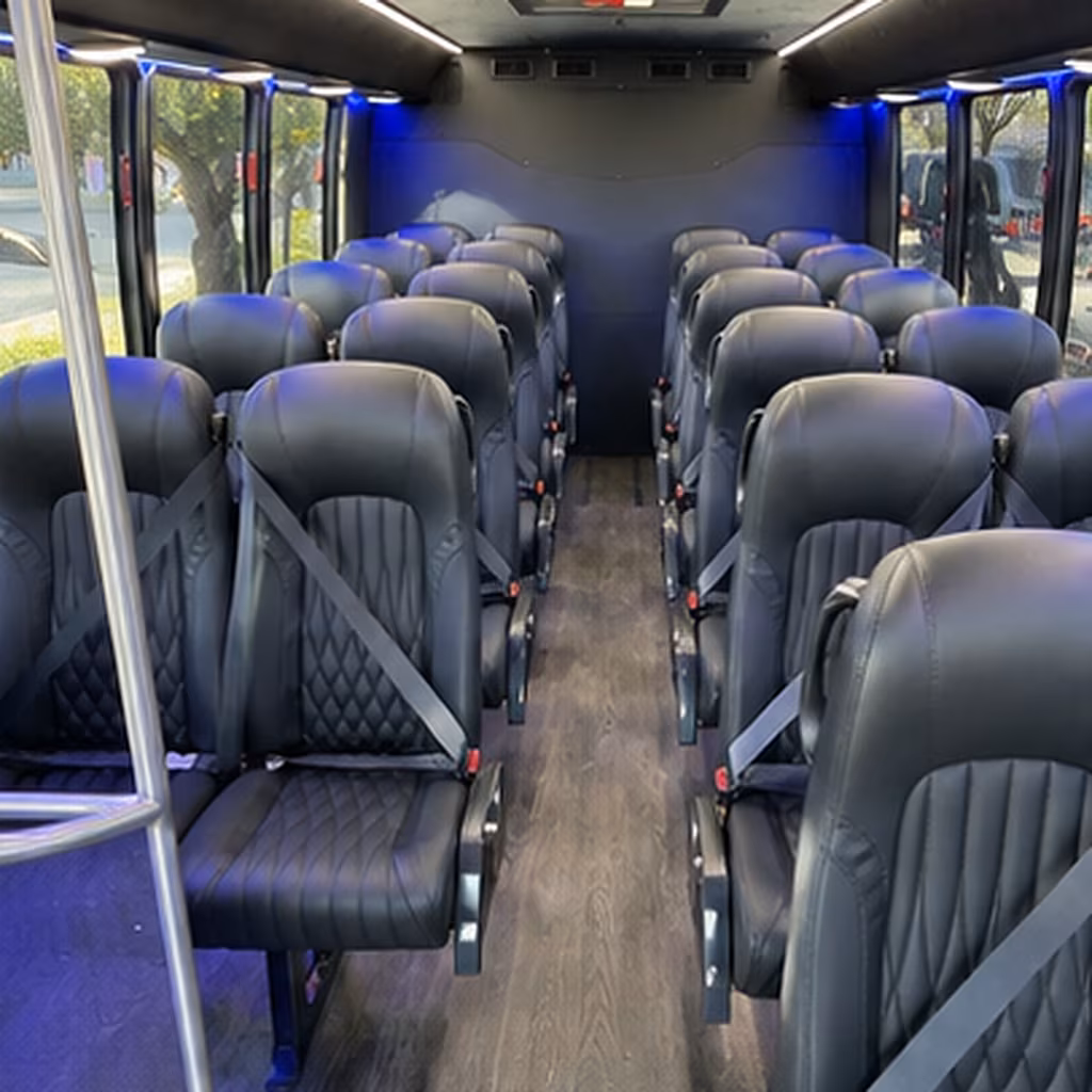 Worcester worcester corporate event party bus rental party bus interior