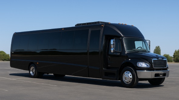 Exterior of Worcester Party Bus Company's 28 Passenger Party Bus in Pawtucket