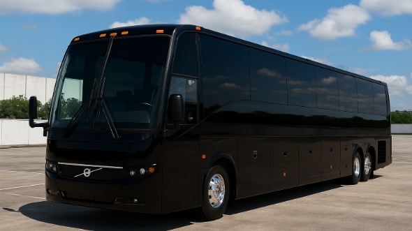 Exterior of Worcester Party Bus Company's 40 Passenger Party Bus in Cranston