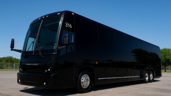 Exterior of Worcester Party Bus Company's 40 Passenger Party Bus in Framingham