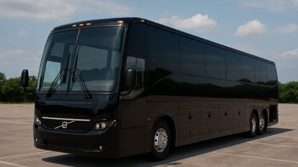 Exterior of Worcester Party Bus Company's 50 Passenger Party Bus in Somerville