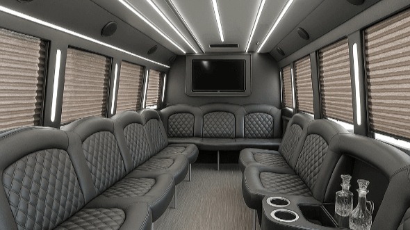worcester 50 passenger party bus interior